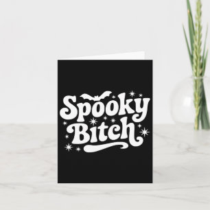 Spooky Retro Halloween Witch Quote Saying Ts Gift Card