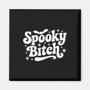 Spooky Retro Halloween Witch Quote Saying Ts Gift Magnet