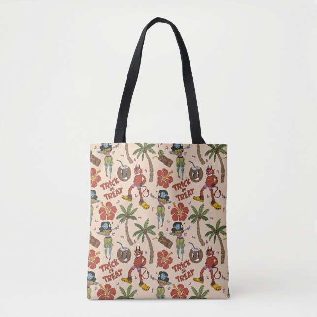 Spooky Retro Luau Tote Bag (Front)