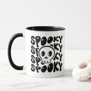 Spooky Retro Skull Mug
