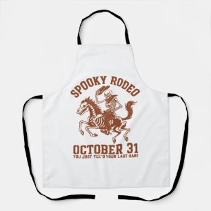 Spooky Rodeo Halloween October 31 Apron
