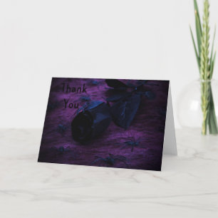 spooky rose Thank You Note Card