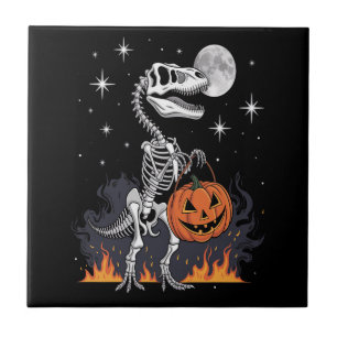 Spooky Saurus Halloween Dinosaur Tile