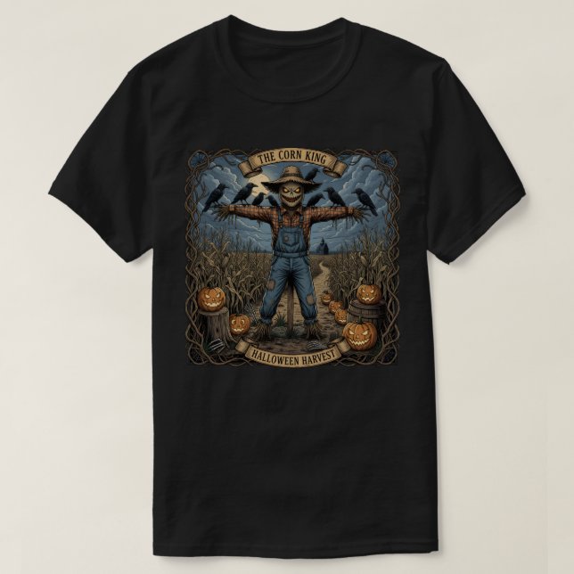 Spooky Scarecrow T-Shirt (Design Front)