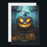 Spooky Scary Pumpkin Adult Halloween Party Invitation<br><div class="desc">Invite guests to a wickedly fun Halloween with our sinister pumpkin-themed invitation! Featuring a chilling design of an evil pumpkin against a haunting backdrop, this invitation sets the perfect tone for your spooky celebration. Customise the details to personalise your event and ensure an unforgettable gathering. Ideal for Halloween parties, haunted...</div>
