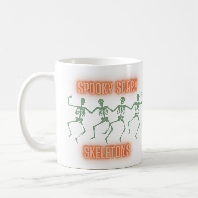 Spooky Scary Skeletons  Coffee Mug (Left)