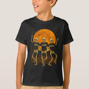Spooky Scary Skeletons Halloween T-Shirt – Dancing