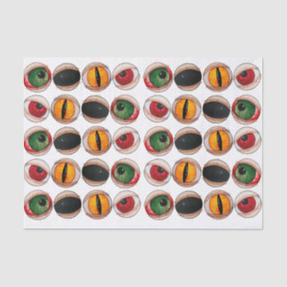 Spooky scary zombie gothic eyes halloween black tissue paper
