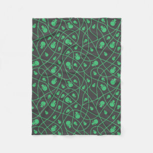Spooky Seamless Pattern A (Style: 1) Fleece Blanket