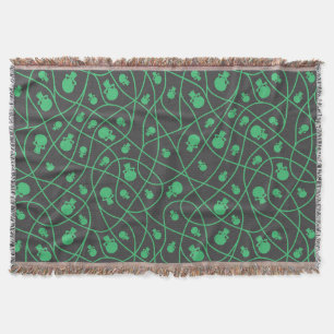 Spooky Seamless Pattern A (Style: 1) Throw Blanket