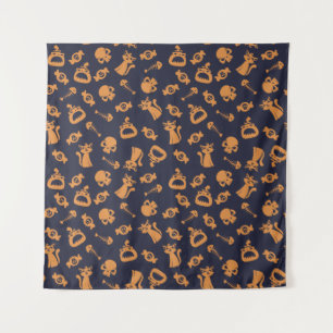 Spooky Seamless Pattern C (Style: 1) Tapestry