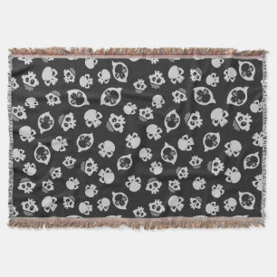 Spooky Seamless Pattern D (Style: 3) Throw Blanket