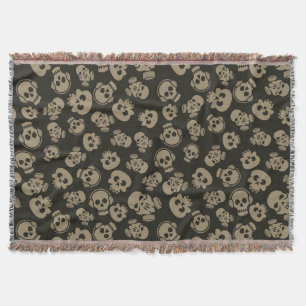 Spooky Seamless Pattern E (Style: 3) Throw Blanket