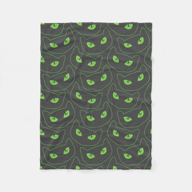 Spooky Seamless Pattern F (Style: 2) Fleece Blanket (Front)