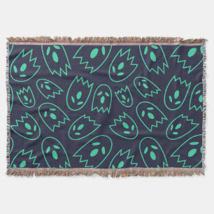 Spooky Seamless Pattern H (Style: 1) Throw Blanket
