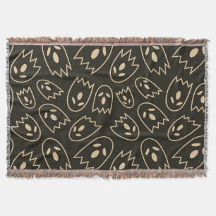 Spooky Seamless Pattern H (Style: 3) Throw Blanket