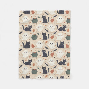 Spooky Seamless Pattern I (Style: 1) Fleece Blanket