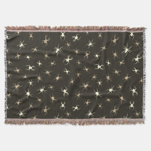 Spooky Seamless Pattern L (Style: 2) Throw Blanket (Front)