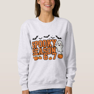 Spooky Season 67 Sweatshirt Viral 6-7 Ghost