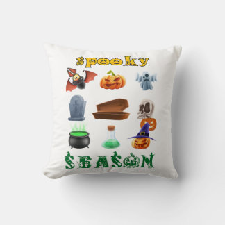 spooky season  Artwork thumbnail, Happy Halloween  Cushion