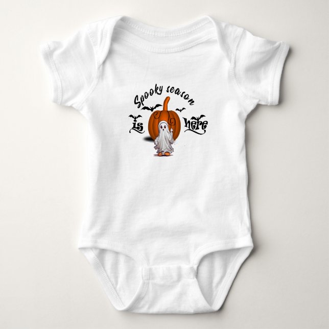 Spooky season baby bodysuit (Front)
