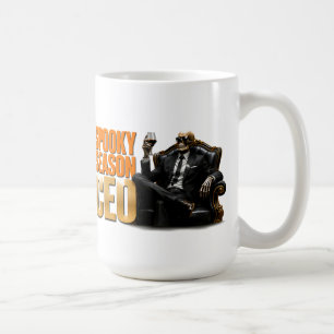💼 Spooky Season CEO Funny Halloween Boss Quote 🎃 Coffee Mug