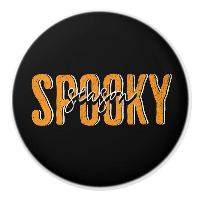 Spooky season ceramic knob (Front)