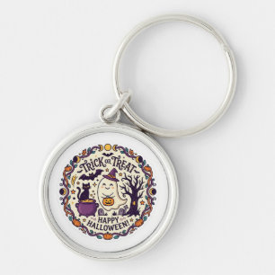 Spooky Season Circle Key Ring