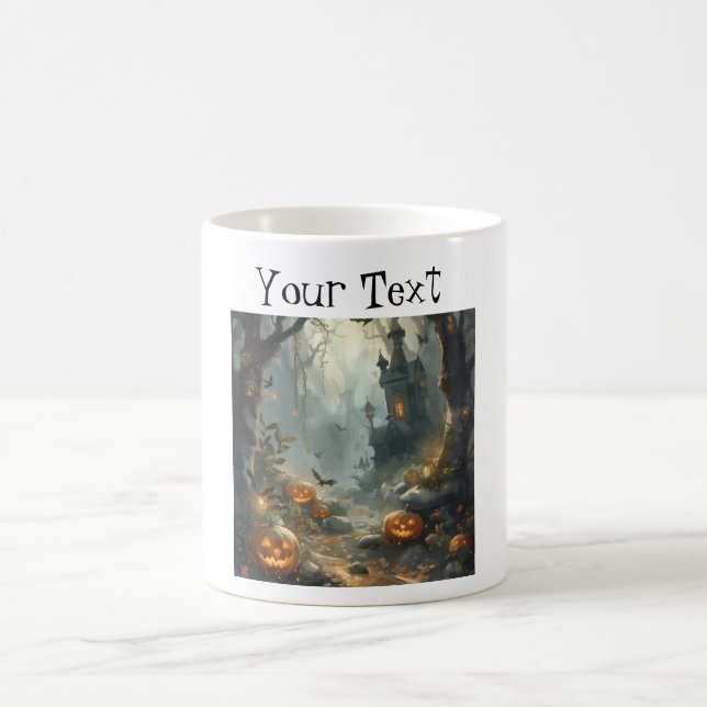 Spooky Season Coffee Cup. Coffee Mug (Center)