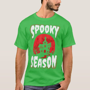 Spooky Season, Creepy Haunted House, Halloween T-Shirt