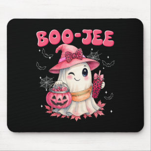 Spooky Season Cute Boo Jee Boujee Halloween Costum Mouse Mat
