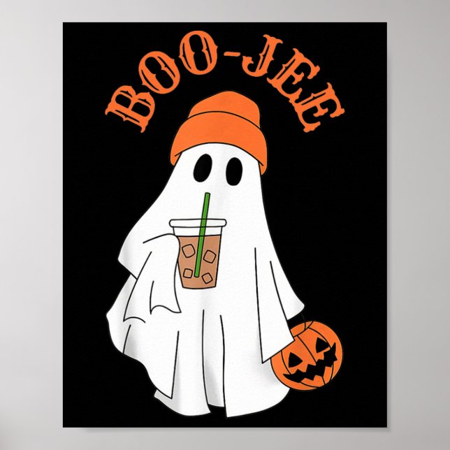 Spooky Season Cute Boujee Ghost Halloween Costume  Poster (Front)