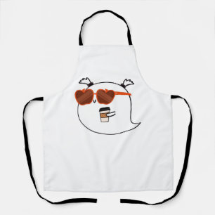 Spooky Season Cute Ghost Classic T-Shirt Apron