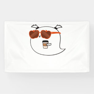 Spooky Season Cute Ghost Classic T-Shirt Banner