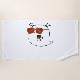 Spooky Season Cute Ghost Classic T-Shirt Beach Towel