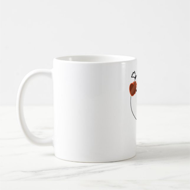 Spooky Season Cute Ghost Classic T-Shirt Coffee Mug (Left)