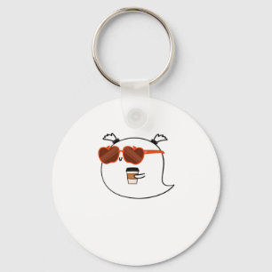 Spooky Season Cute Ghost Classic T-Shirt Key Ring
