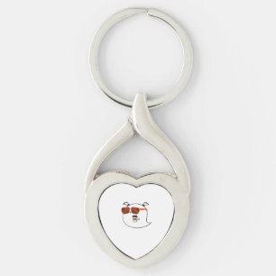 Spooky Season Cute Ghost Classic T-Shirt Key Ring