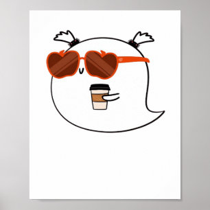 Spooky Season Cute Ghost Classic T-Shirt Poster