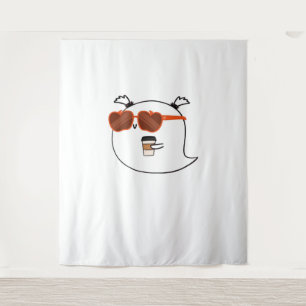 Spooky Season Cute Ghost Classic T-Shirt Tapestry