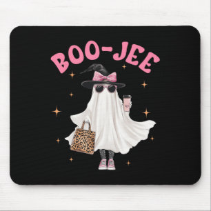 Spooky Season Cute Ghost Funny Halloween Boujee Bo Mouse Mat