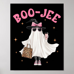 Spooky Season Cute Ghost Funny Halloween Boujee Bo Poster