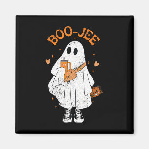 Spooky Season Cute Ghost Halloween Boujee Boo Jee  Magnet
