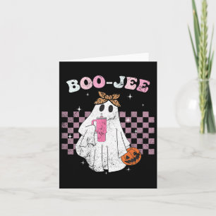 Spooky Season Cute Ghost Halloween Costume Boujee Card