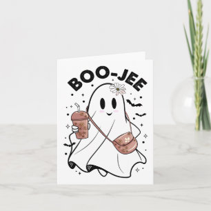 Spooky Season Cute Ghost Halloween Costume Boujee Card