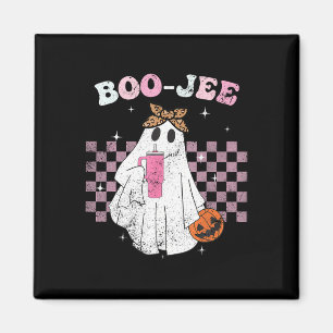 Spooky Season Cute Ghost Halloween Costume Boujee Magnet