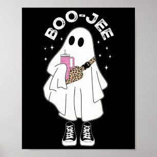 Spooky Season Cute Ghost Halloween Costume Boujee  Poster