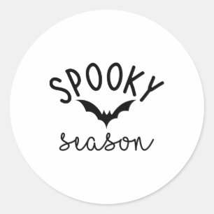 Spooky Season Cute Halloween Costume T Fall Mom Wi Classic Round Sticker