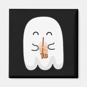 Spooky Season Cute Little Ghost Boby Tea Halloween Magnet