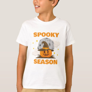 Spooky Season Cute Orange Pumpkin Halloween T-Shirt